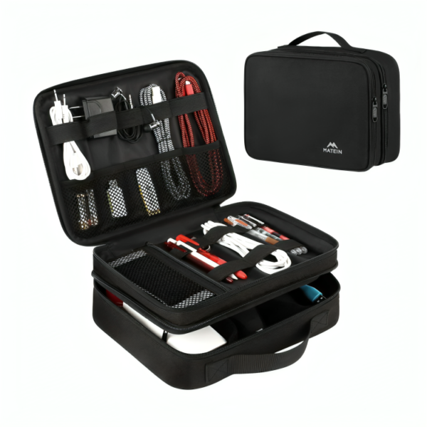 MATEIN Electronics Organizer Travel Case, Water Resistant Cable Organizer Bag